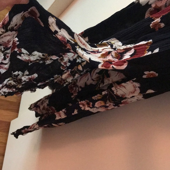 Anamá Navy Floral Maxi Dress, Small - Picture 4 of 6